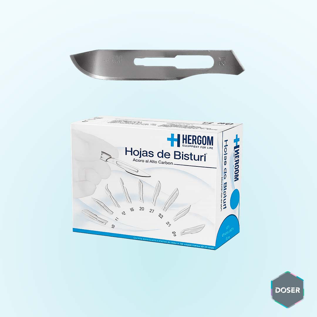 Hoja para Bisturí #22 – Corte Preciso para Procedimientos de Tanatopraxia