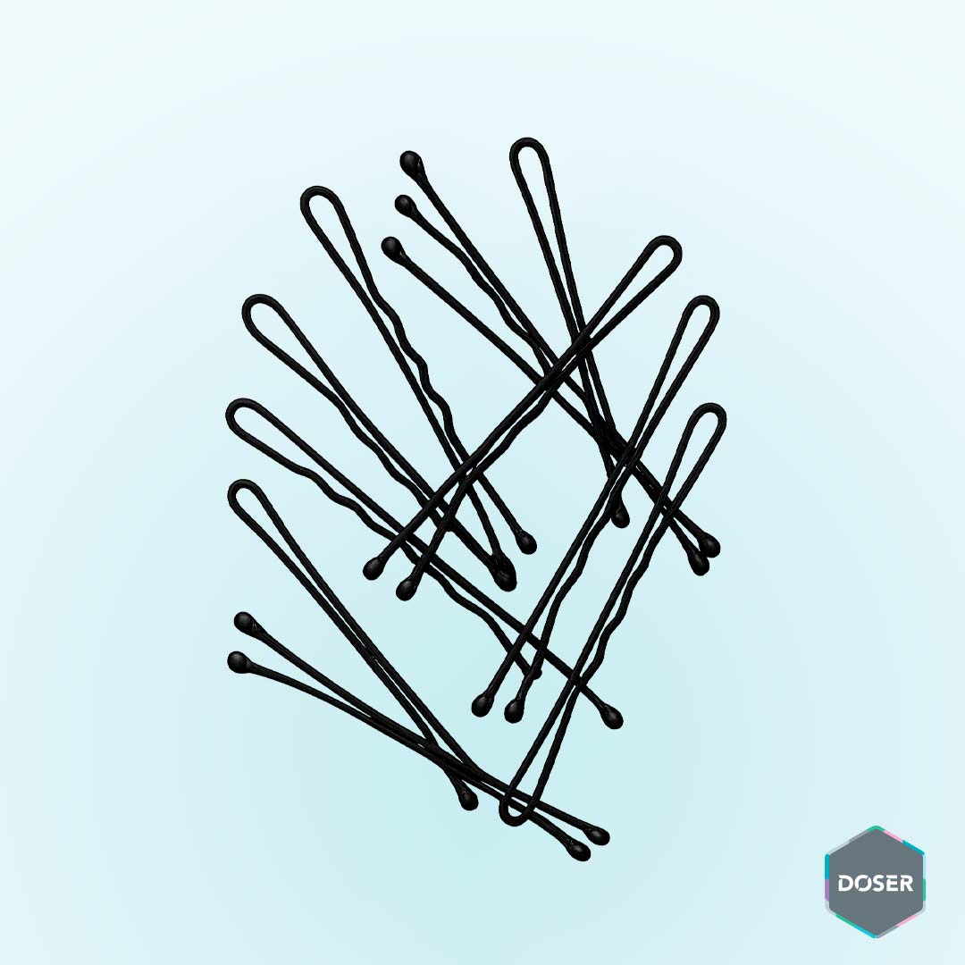 Pasadores Negros para Cabello – 150 piezas: Sujeción Discreta y Profesional para Presentación Estética