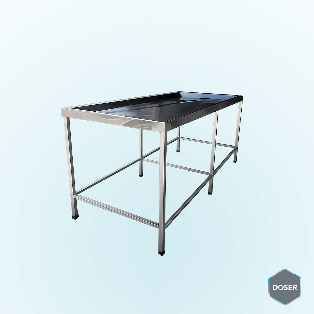 Mesa para Embalsamar de Acero Inoxidable