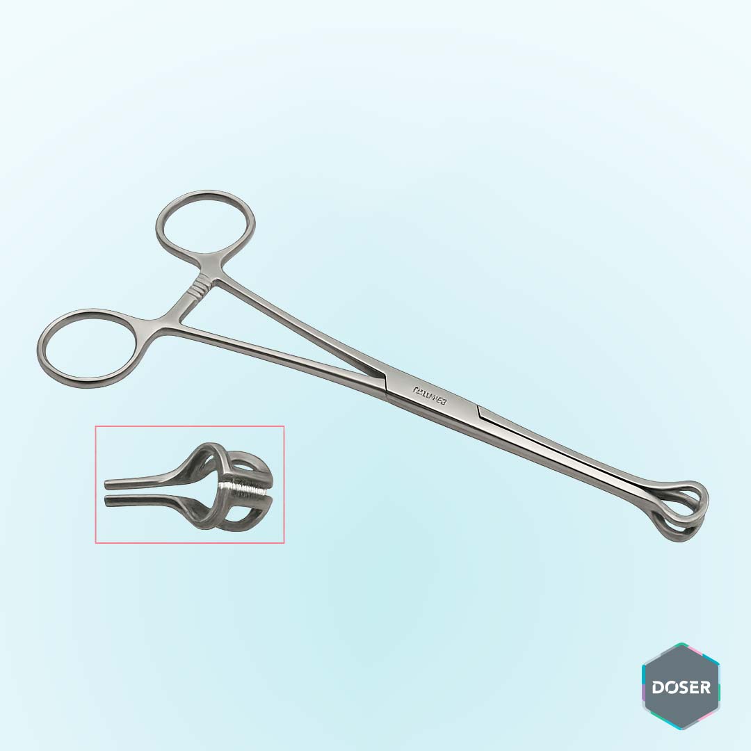 Pinza Babcock 20 cm – Sujeción Atraumática para Tejidos Delicados